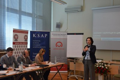 Uczestnicy szkolenia: Zapobieganie i zwalczanie korupcji na Ukrainie. Rozwój kompetencji śledczych i prewencyjnych ukraińskich  organów antykorupcyjnych, źródło: KSAP