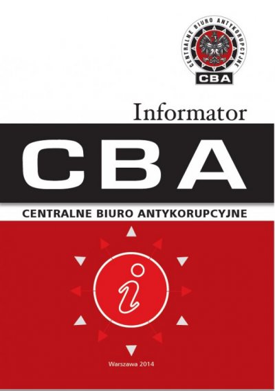 Okładka Informatora CBA 2014 r.